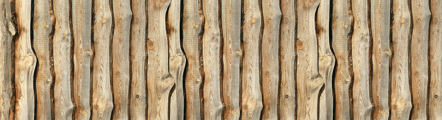 Wall Mural - natural hardwood pine board siding