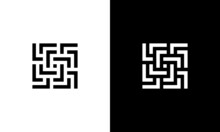 Square Labyrinth Maze With Initial Letter L Logo Design Inspiration