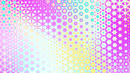 flower pattern organic retro modern shape ornamental geometric abstract design