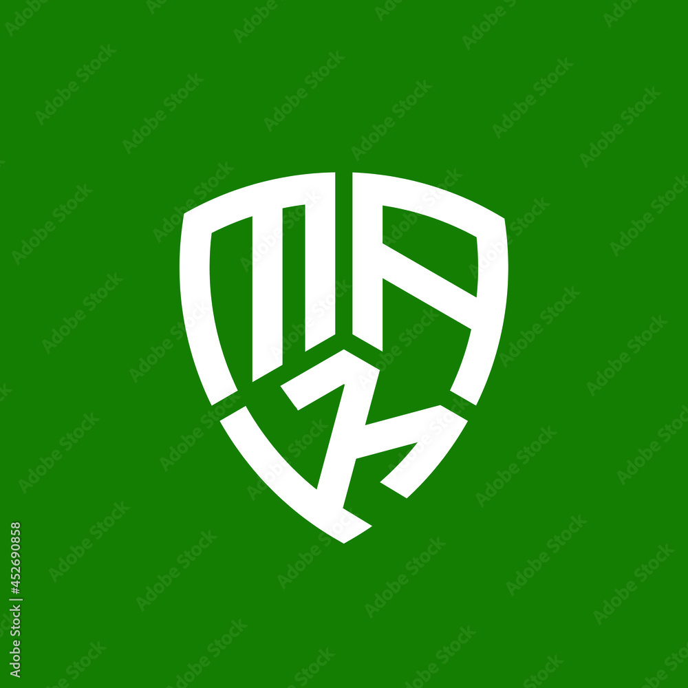 MAK letter logo design on green background. MAK creative initials letter logo concept. MAK letter design.  - obrazy, fototapety, plakaty 