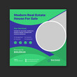 © Graphic Stock - Modern elegant house for sale Instagram post and real estate social media post template.