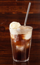 American Ice Cream Float With Cola