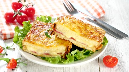 Sticker - croque monsieur- toasted bread with cheese and ham