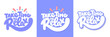 © Alex Gorka - Take time to Relax. Vector handwritten lettering banners set.