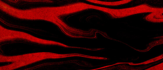 Poster - Red and black color abstract camouflage design background