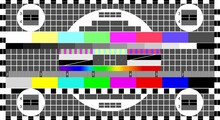 No Signal TV, Television Test Screen In Case Of No Signal. Test Card Or Pattern, TV Resolution Test Charts Background. Vector Illustration