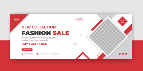 Wall Mural - fashion sale facebook cover web banner black friday summer winter instagram timeline social media po