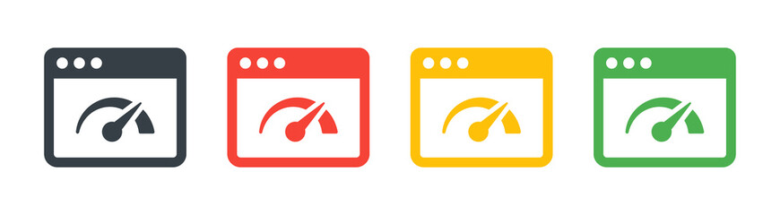 Poster - Internet speed icon set. High speed internet symbol vector illustration