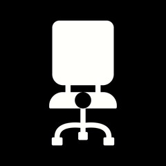 Poster - Unique Office Chair Vector Glyph Icon