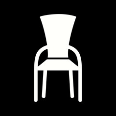 Canvas Print - Unique Chair Vector Glyph Icon