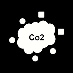 Poster - Unique Carbon dioxide Vector Glyph Icon