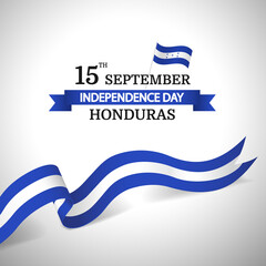 Vector Illustration of Honduras Independence Day. 

