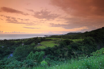 Wall Mural - view of the East Coast, Taitung County, in Taiwan