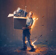 © Kevin Carden - Man under attack