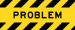 Yellow and black color with line striped label banner with word problem