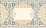 Fototapeta Na sufit - Vintage ornate elegant decorative card