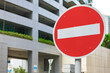 © fotofabrika - No entry road sign in urban street