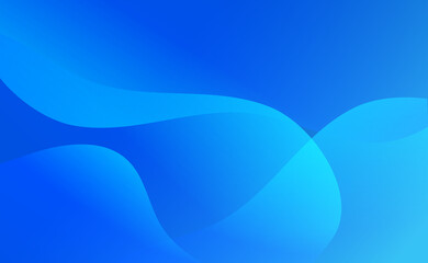 Wall Mural - abstract blue business background with waves for modern concept of technology and banner template. v