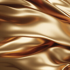 Gold fabric background 3D render