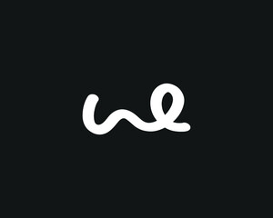 WE logo design template vector design
