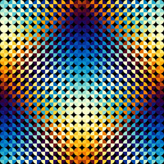 Leinwandbilder - Geometric abstract pattern in low poly style.