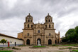 The front plaza and the San Francisco church in Cajamarca, Peru