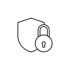 Canvas Print - Security settings lock icon vector