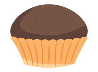 Wall Mural - chocolate muffin icon