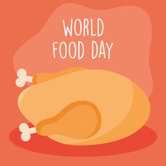 Canvas Print - world food day design