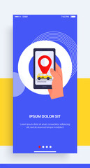 Wall Mural - design of the mobile application, ui, ux. gui taxi app with login and password input, and screens wi