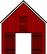 Corn Crib Barn house illustration Vector on white background