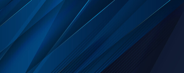 minimal geometric background. dynamic blue shapes composition with light lines. abstract background 