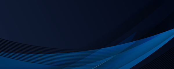 Dark navy and soft blue banner background 