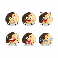 Sticker - Cartoon character of truffle with smile expression