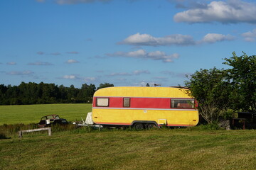 A beautiful DYI caravan house in the south of Sweden