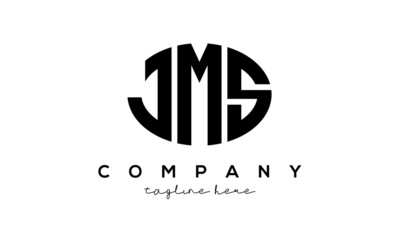 JMS three Letters creative circle logo design