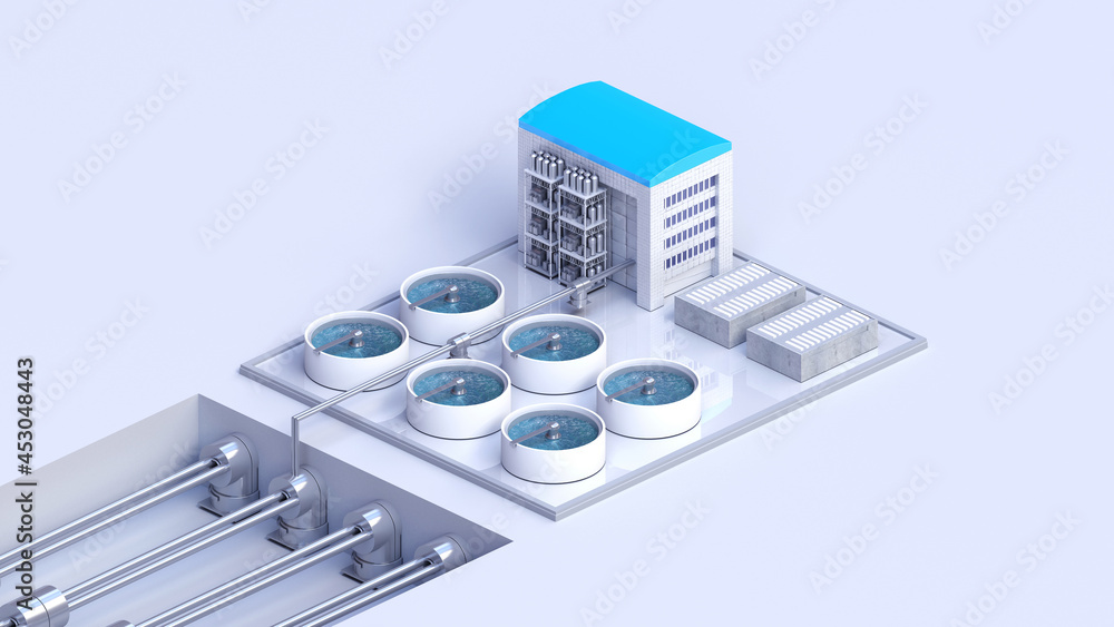 4. Secondary water treatment. Process Control Water Purification system ...