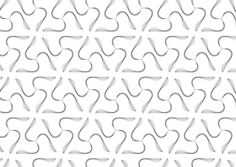 Wall Mural - flower pattern vector, repeating linear petal of flower, monochrome stylish