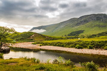 Wall Mural - Scotland Glen Etive, James Bond Skyfall Road