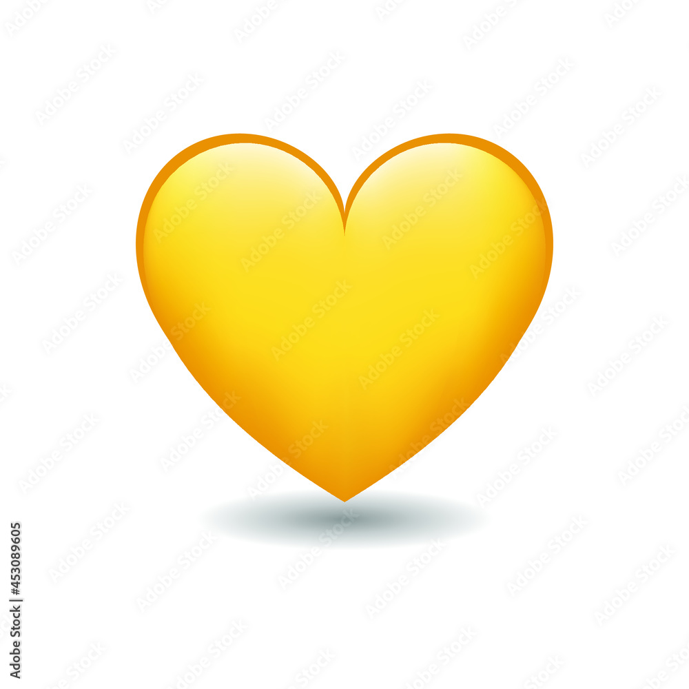 Heart Love Emoji Icon Object Symbol Gradient Vector Art Design  