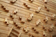 © Free_styler - Part of wooden climbing wall for mountaineering and sport training