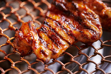 Poster - Spicy Chicken Ribs on the Grill