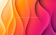 © Fajar - Purple and orange gradient background dynamic wavy light and shadow