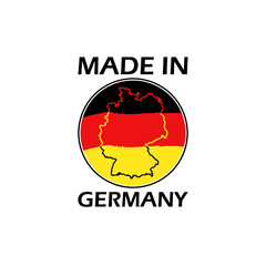 Sticker - Made in Germany icon isolated on white background