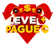 Take more pay less Promotion Label Isolated. The Label has a red arrow with a red podium. 
The name Leve + Pague - means Take More pay less in Portuguese.