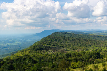 Wall Mural - clouds over the mountains