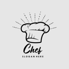 Canvas Print - A collection of chef logo design template