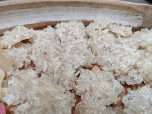 Rengginang Mentah Or Glutinous Rice Crackers, Indonesian Traditional Snacks