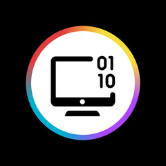 Wall Mural - system coding - sticker