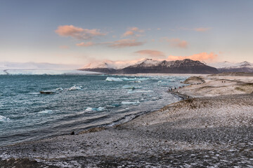 Canvas Print - islandia zimą